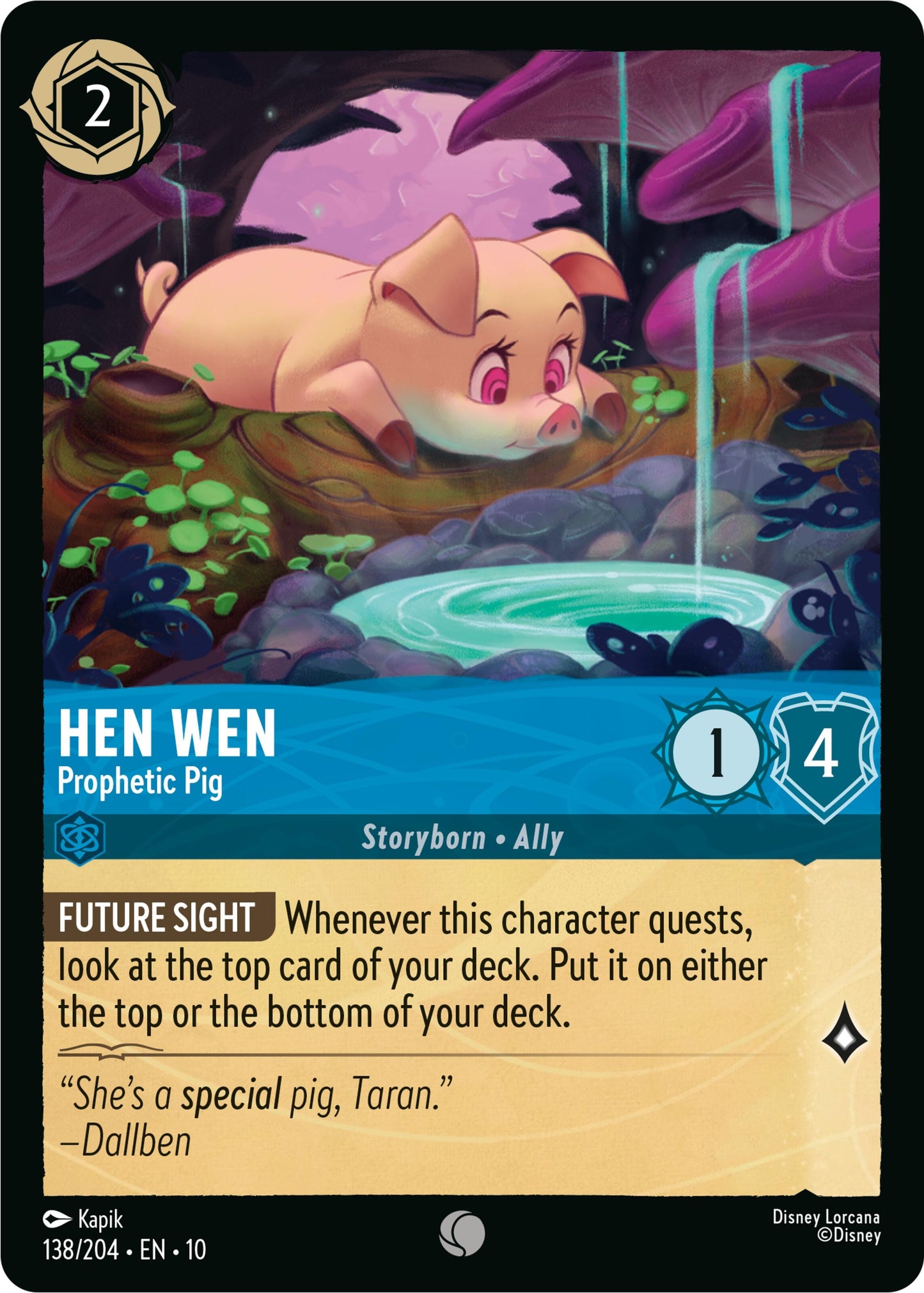 Hen Wen - Prophetic Pig (138/204) (10)