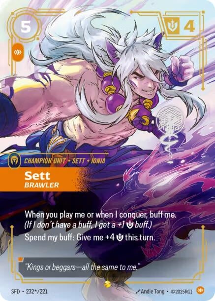 Sett, Brawler (Signature) (232*/221) (SFD)
