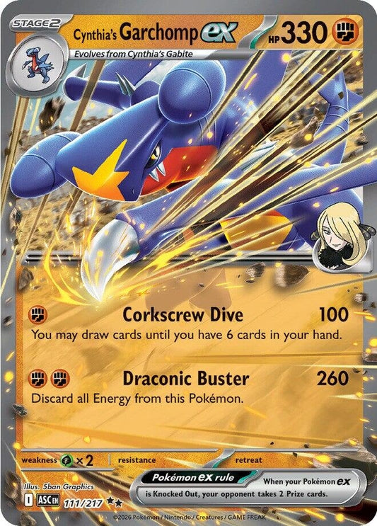 Cynthia's Garchomp ex (111/217) (ASC)