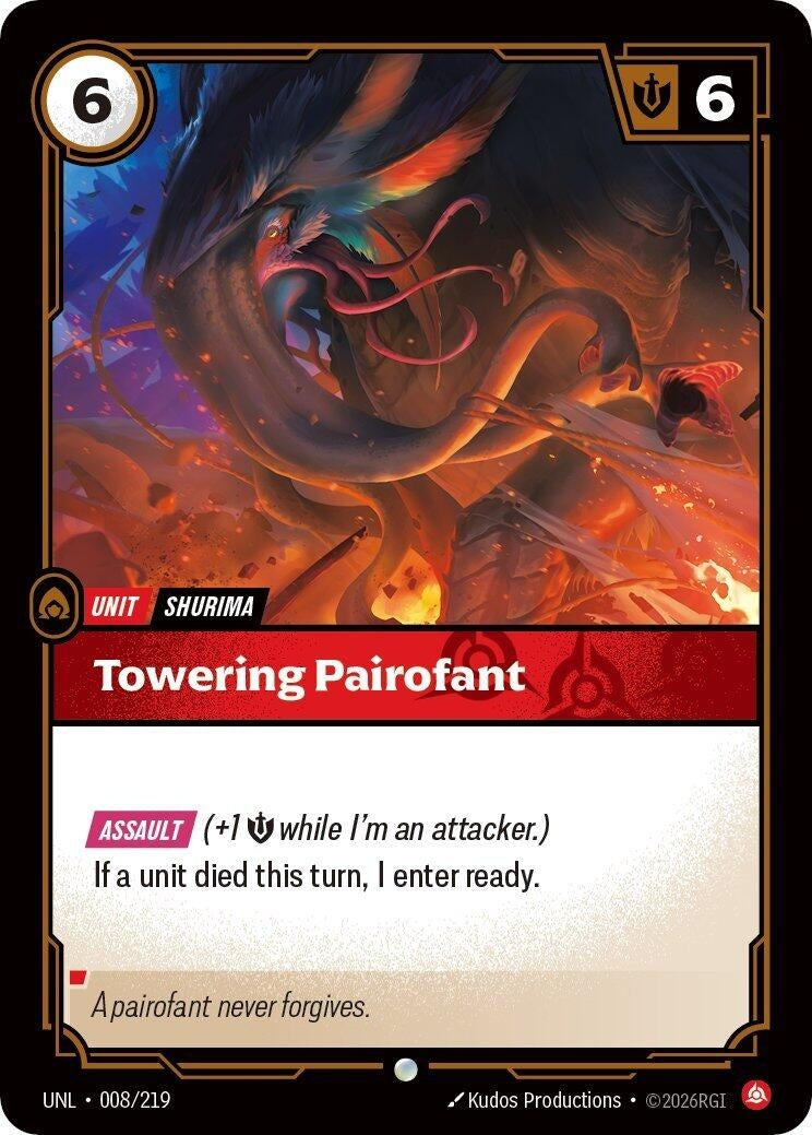 Towering Pairofant (008/219) (UNL)