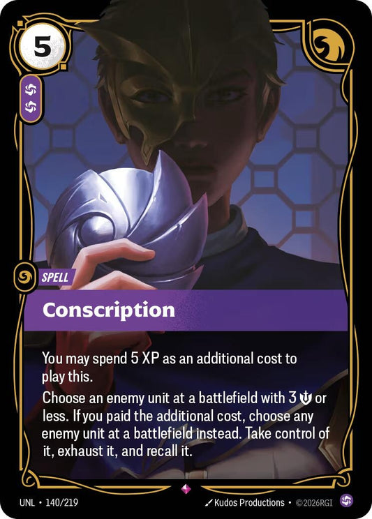Conscription (140/219) (UNL)