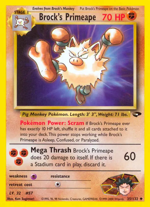Brock's Primeape (035/132) (G2)
