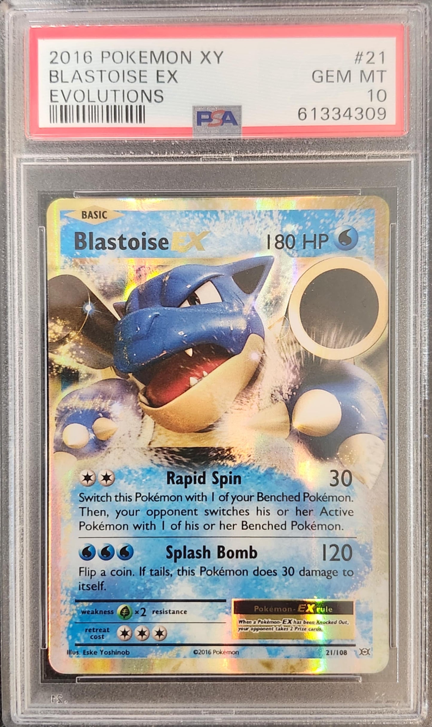 Blastoise EX PSA 10