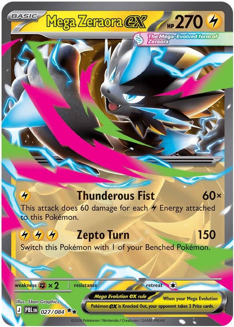 Mega Zeraora ex (027/084) (ME05)