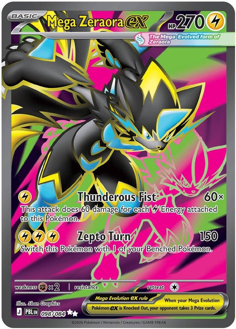 Mega Zeraora ex (098/084) (ME05)