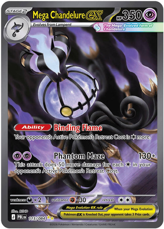 Mega Chandelure ex (115/084) (ME05)
