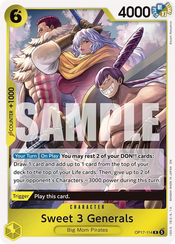 Sweet 3 Generals (OP17-114) (OP17)