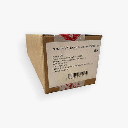 Silver Tempest Booster Box Sealed Case