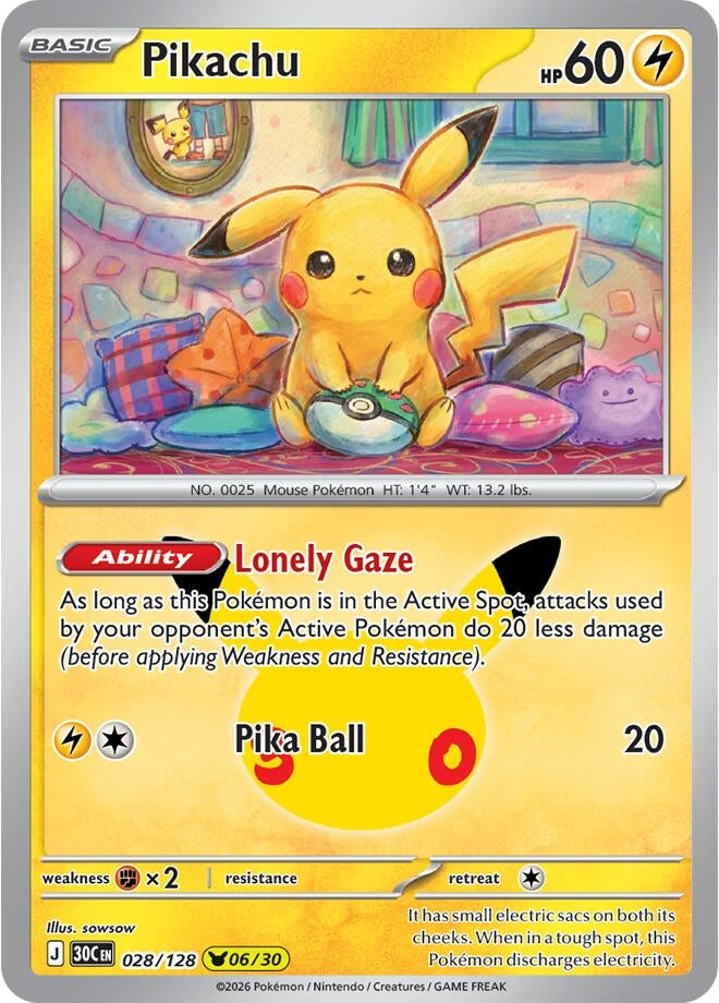 Pikachu (028/128) (30C)