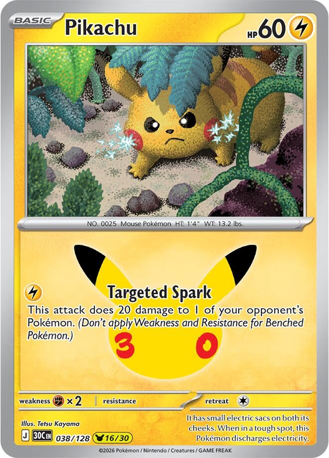 Pikachu (038/128) (30C)