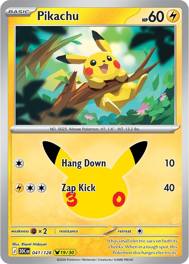 Pikachu (041/128) (30C)
