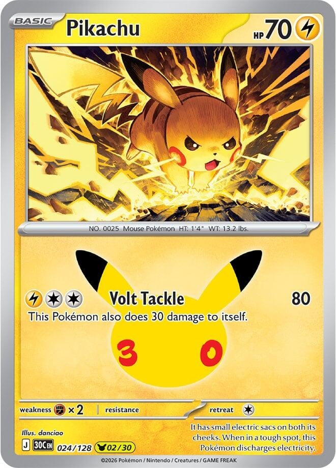 Pikachu (024/128) (30C)
