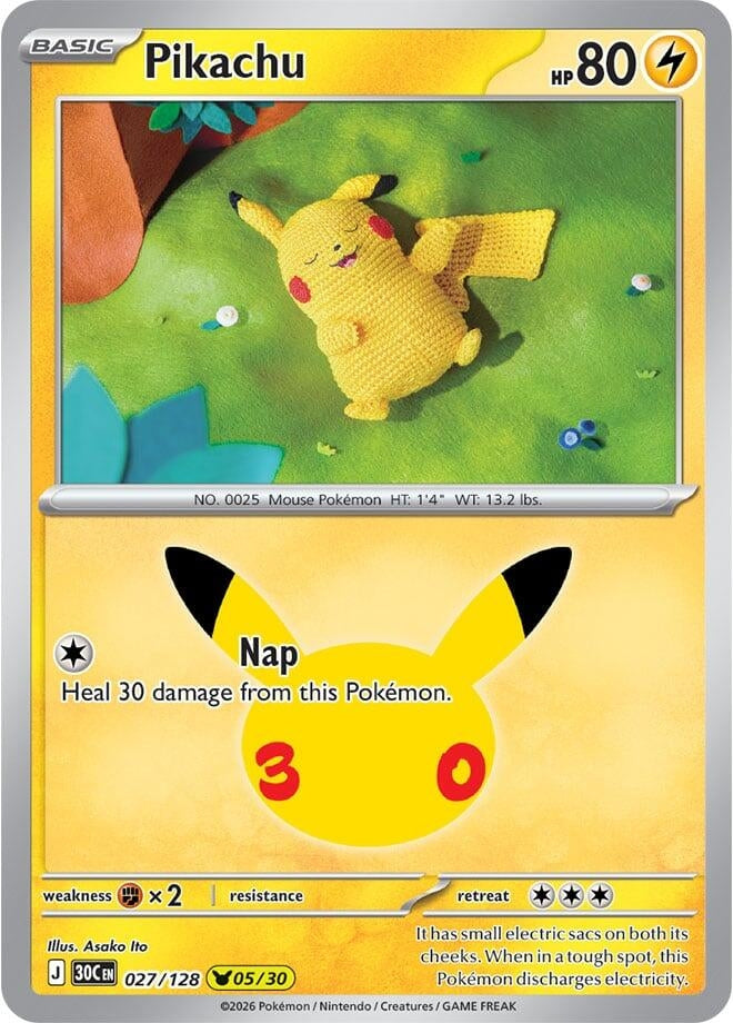Pikachu (027/128) (30C)
