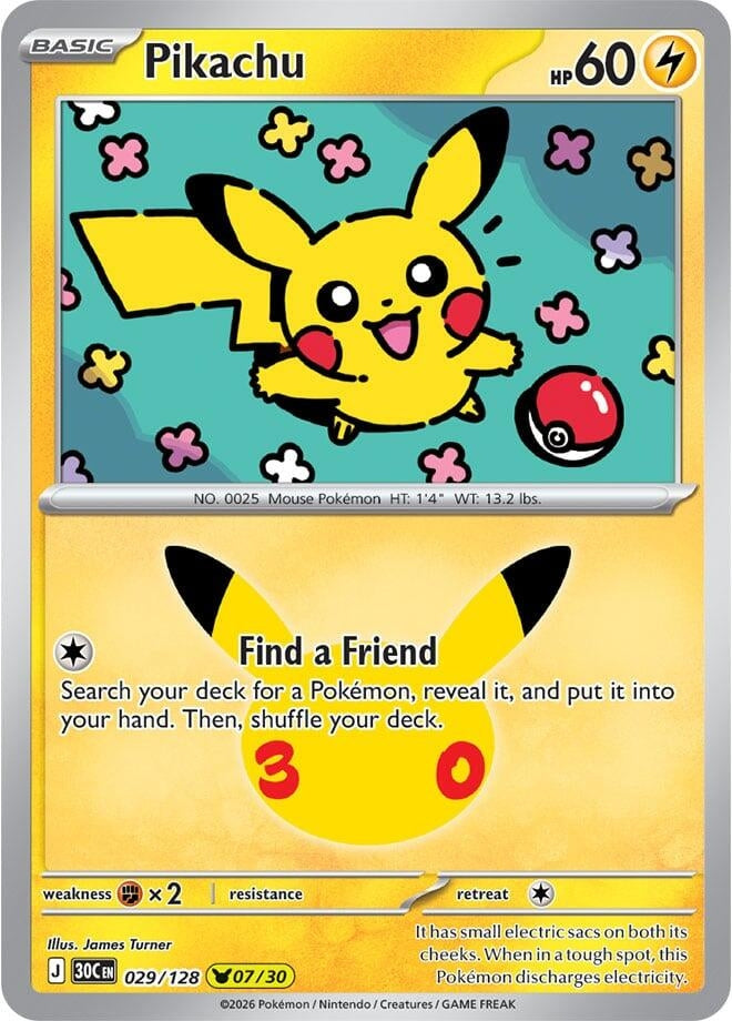 Pikachu (029/128) (30C)