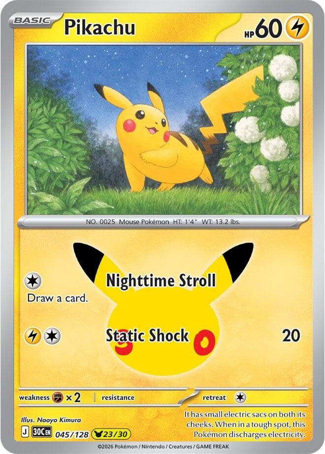 Pikachu (045/128) (30C)