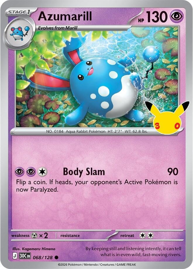Azumarill (068/128) (30C)