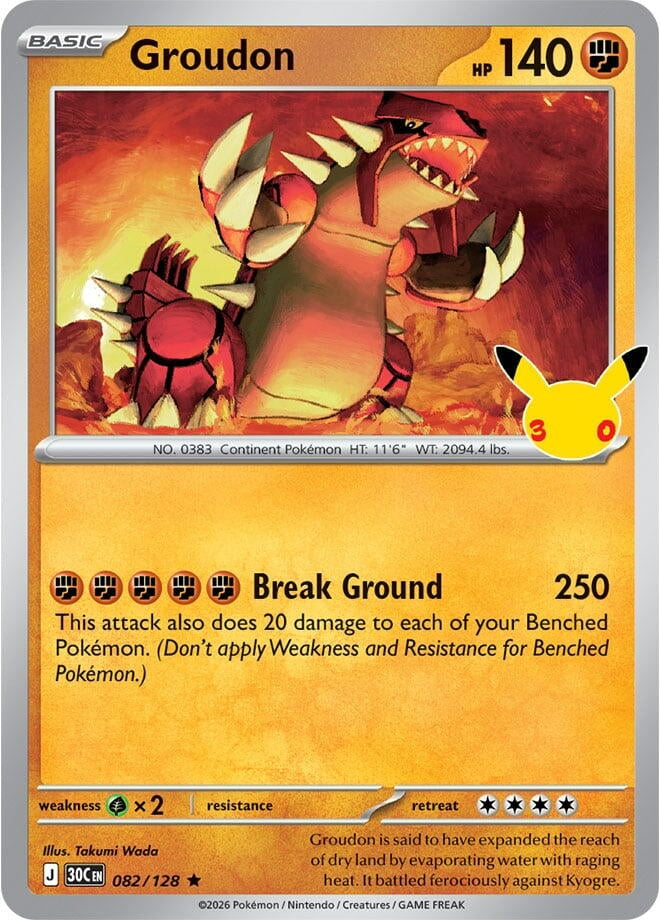 Groudon (082/128) (30C)