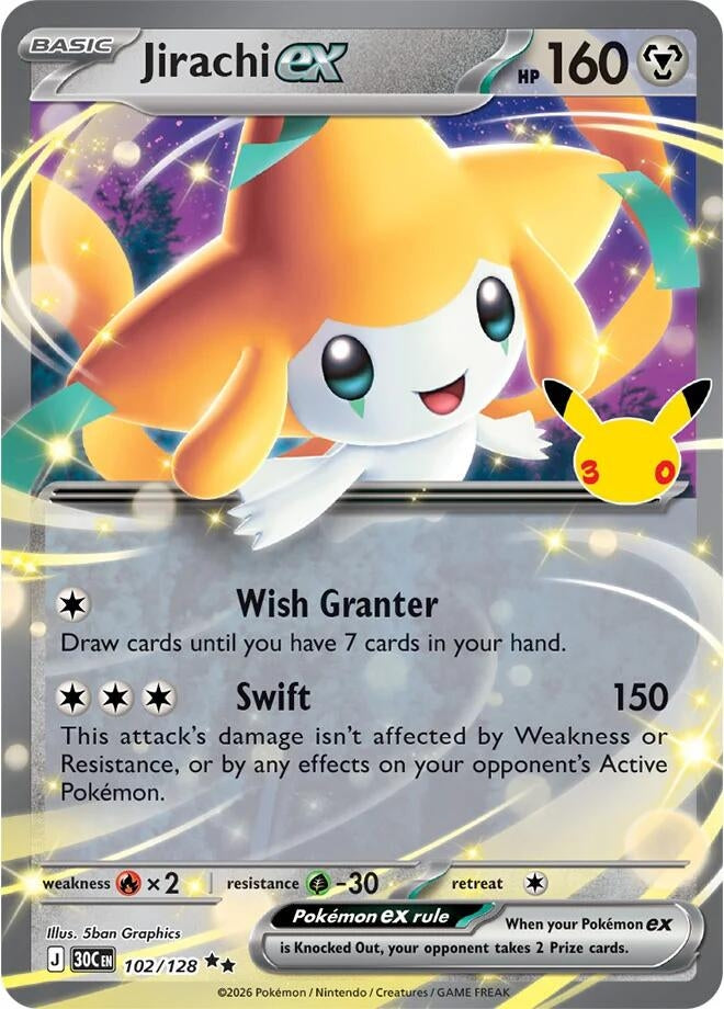 Jirachi ex (102/128) (30C)