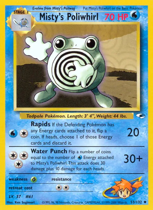 Misty's Poliwhirl (053/132) (G1)