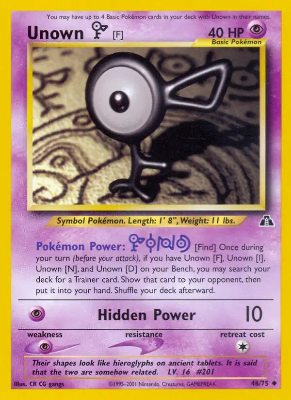 Unown [F] (48/75) (N2)