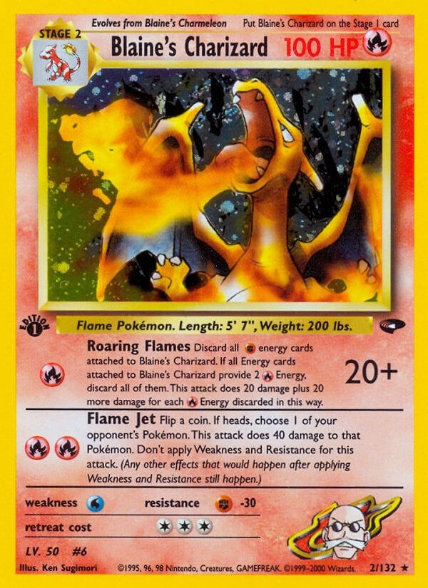 Blaine's Charizard (002/132) (G2)