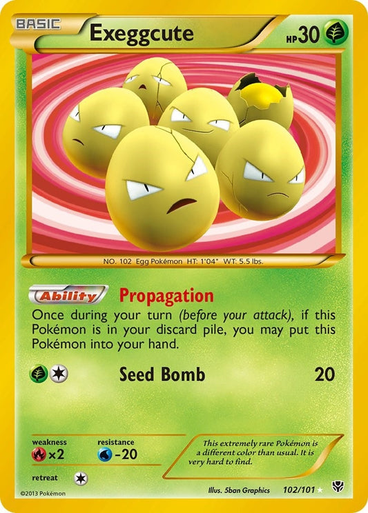 Exeggcute (102 Secret Rare) (102/101) (PLB)