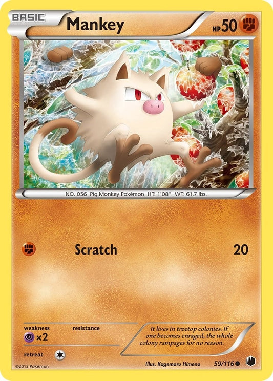 Mankey (59/116) (PLF)