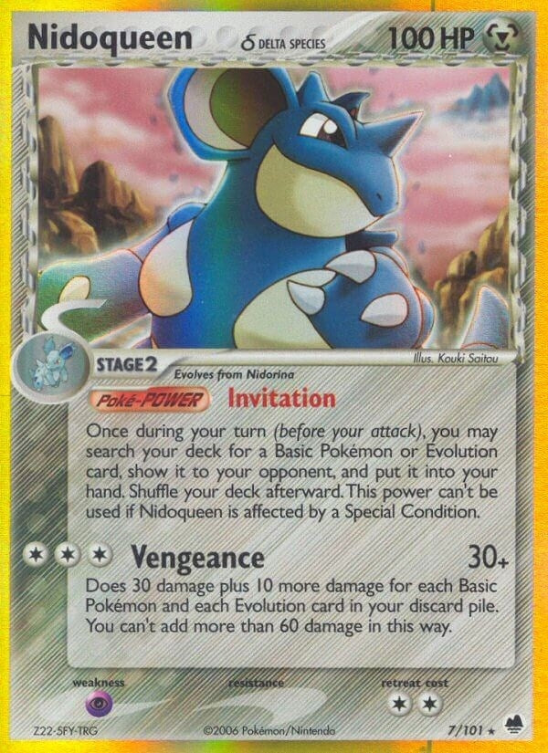 Nidoqueen (Delta Species) (7/101) (DF)