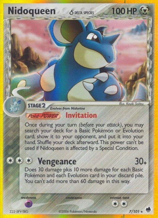Nidoqueen (Delta Species) (7/101) (DF)