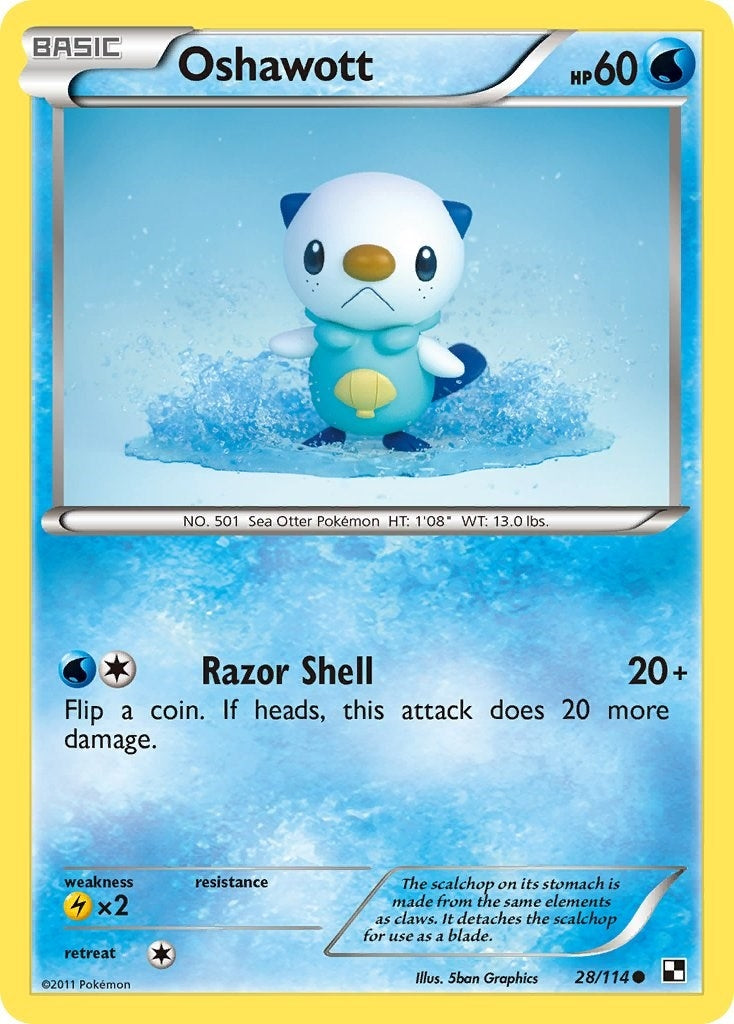 Oshawott (28) (28/114) (BLW)