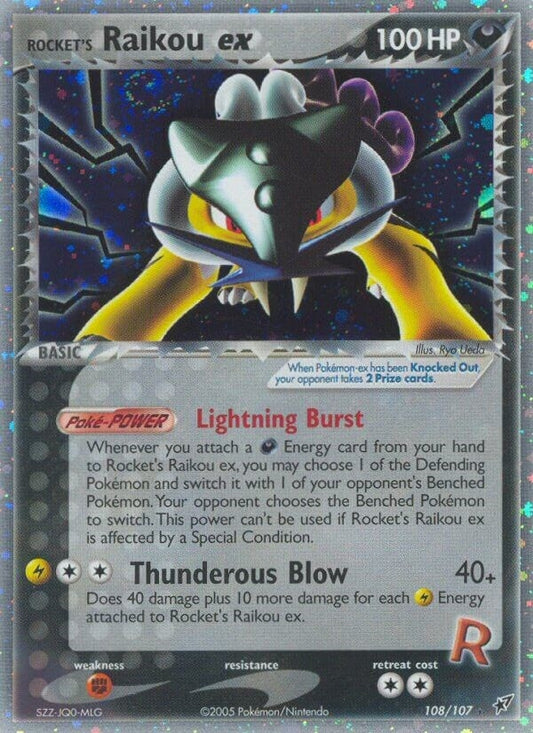 Rocket's Raikou ex (108/107) (DX)