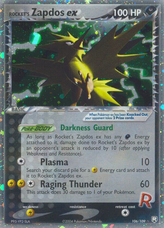 Rocket's Zapdos EX 106/109 - LP