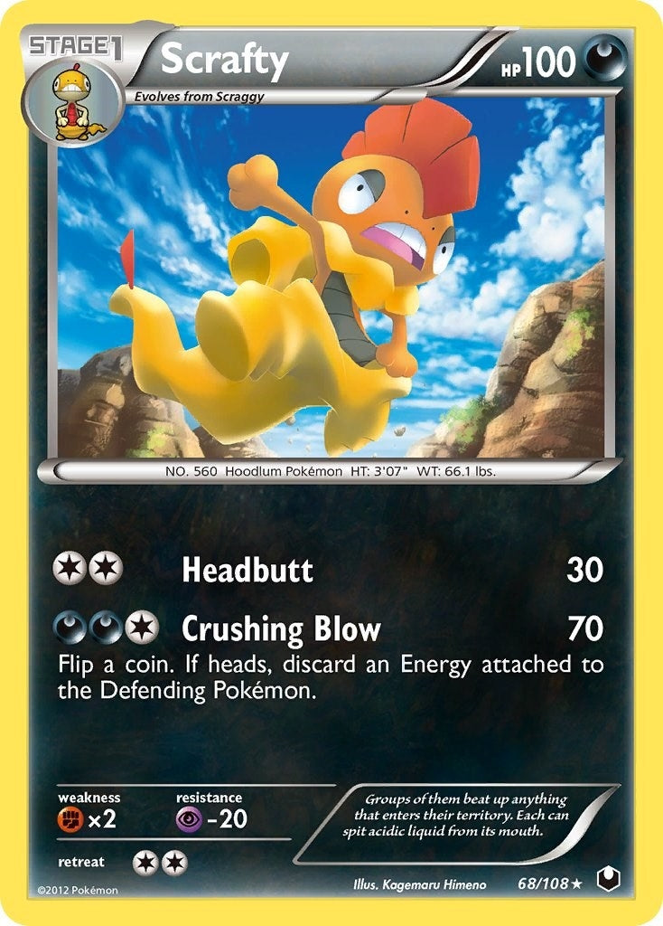 Scrafty (68/108) (DEX)