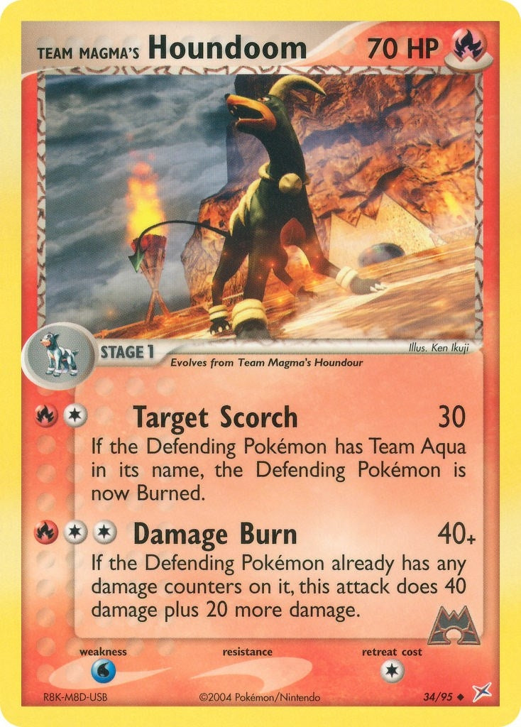 Team Magma's Houndoom (34/95) (MA)