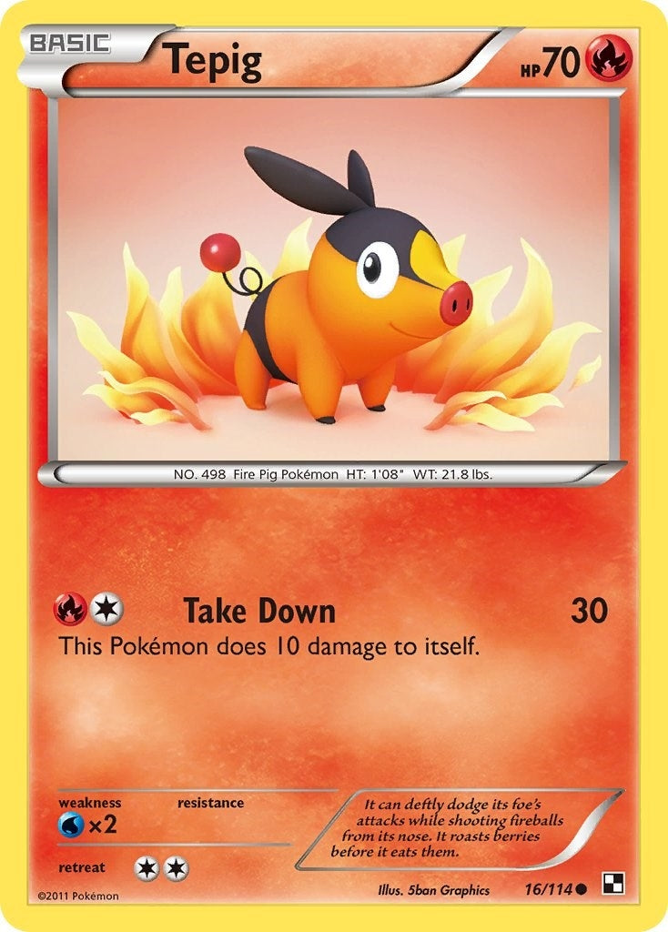 Tepig (16) (16/114) (BLW)