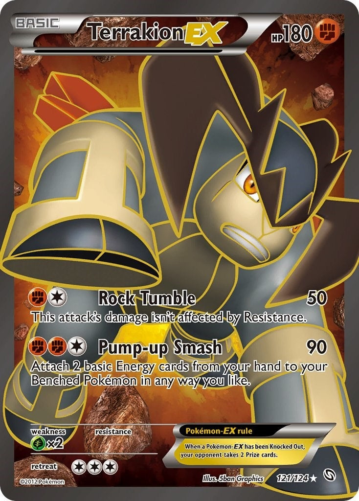 Terrakion EX (121 Full Art) (121/124) (DRX)