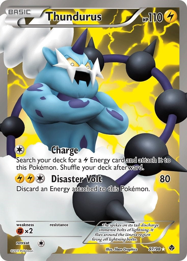 Thundurus (97 Full Art) (97/98) (EPO)