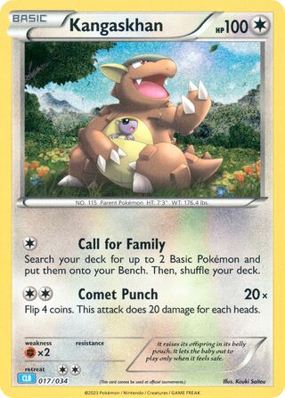 Kangaskhan 017/034 - NM