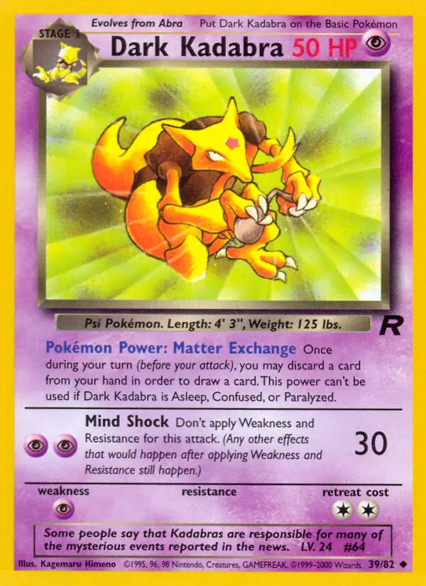 Dark Kadabra (39/82) (TR)
