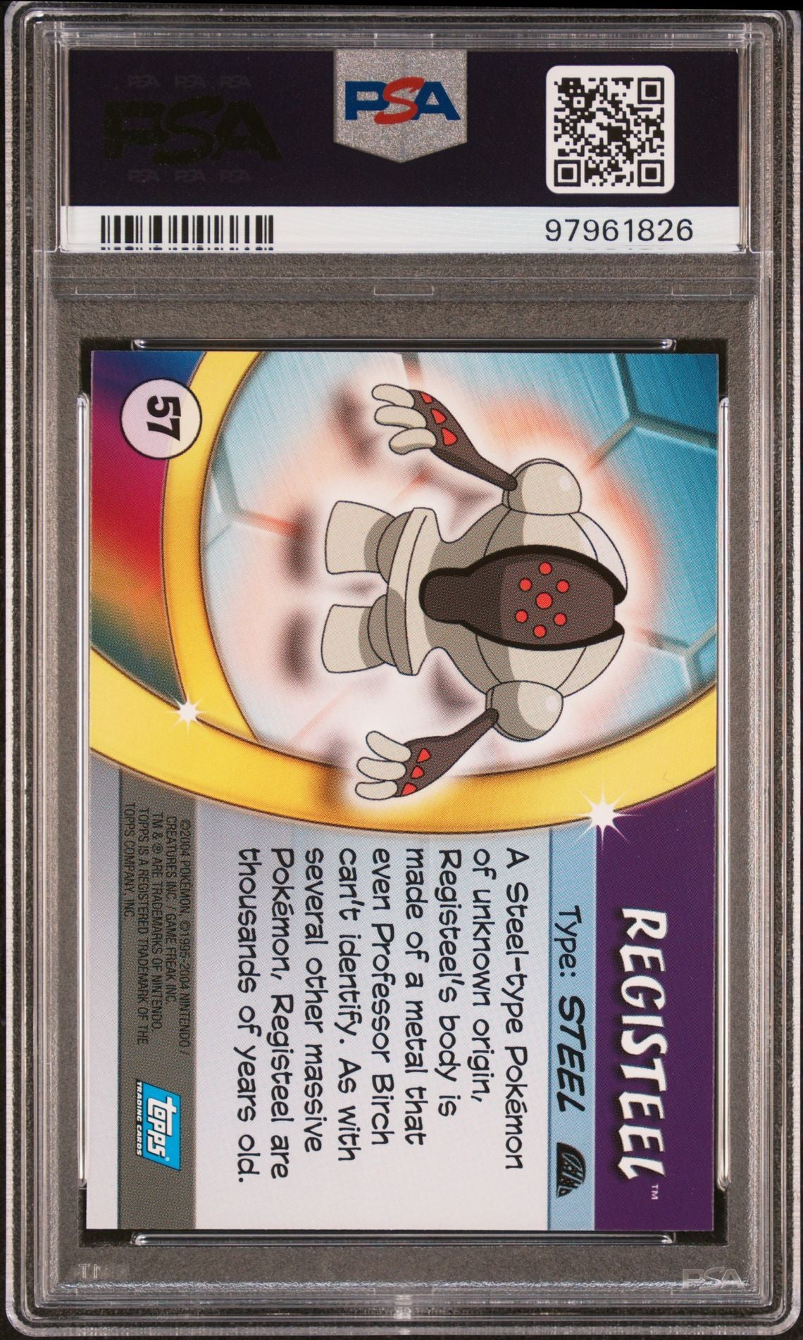 REGISTEEL ADVANCED CHALLENGE 2004 TOPPS POKEMON ADVANCED CHALLENGE PSA GEM MT 10