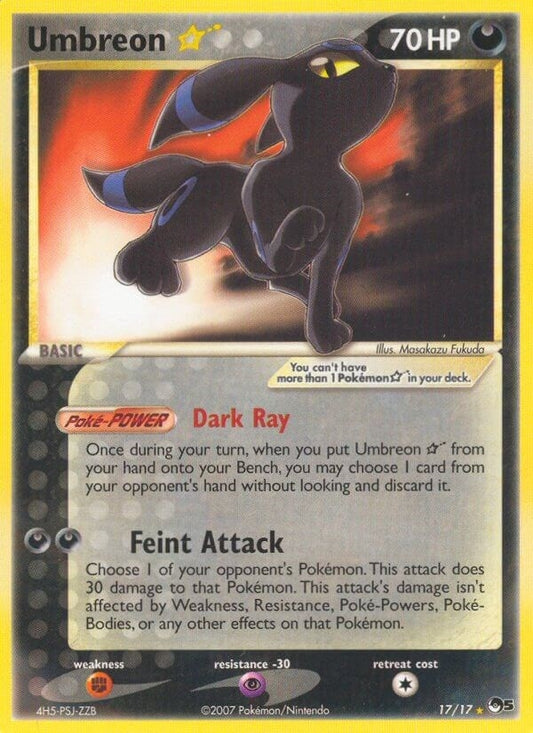 Umbreon Star (017/017) (POP)