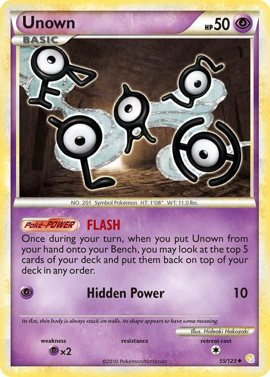 Unown (55) (55/123) (HS)