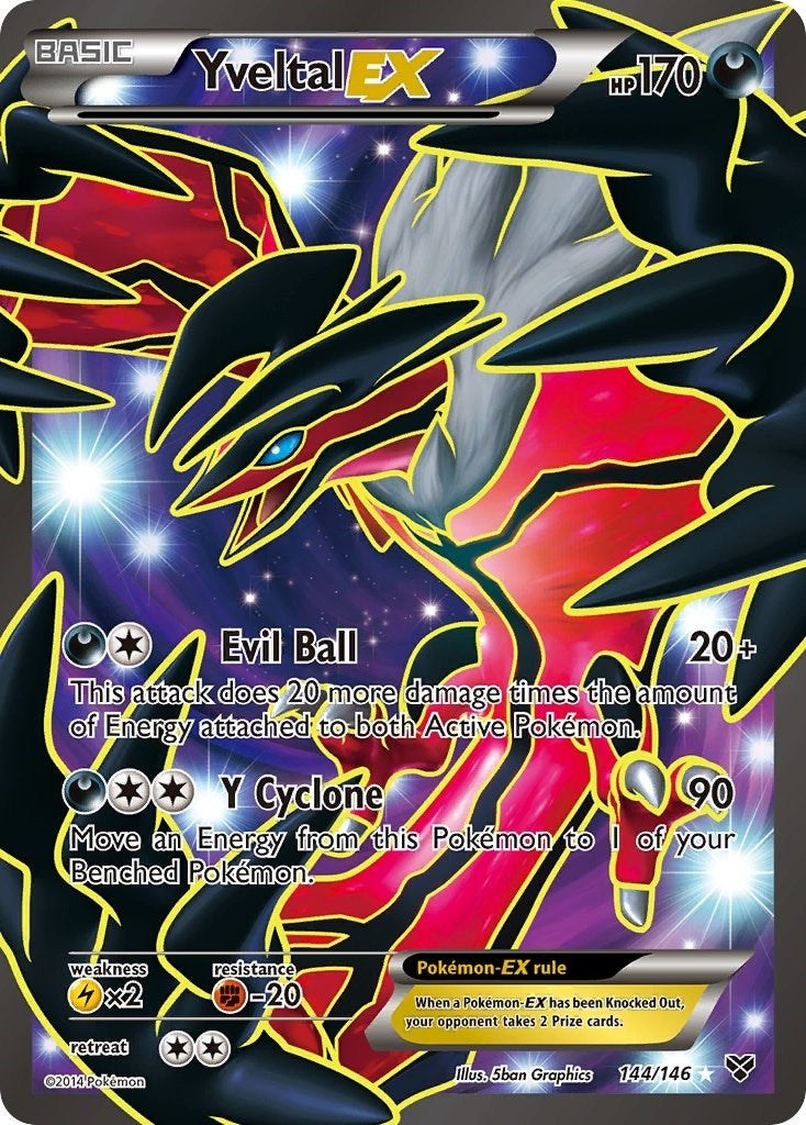 Yveltal EX (144 Full Art) (144/146) (XY)