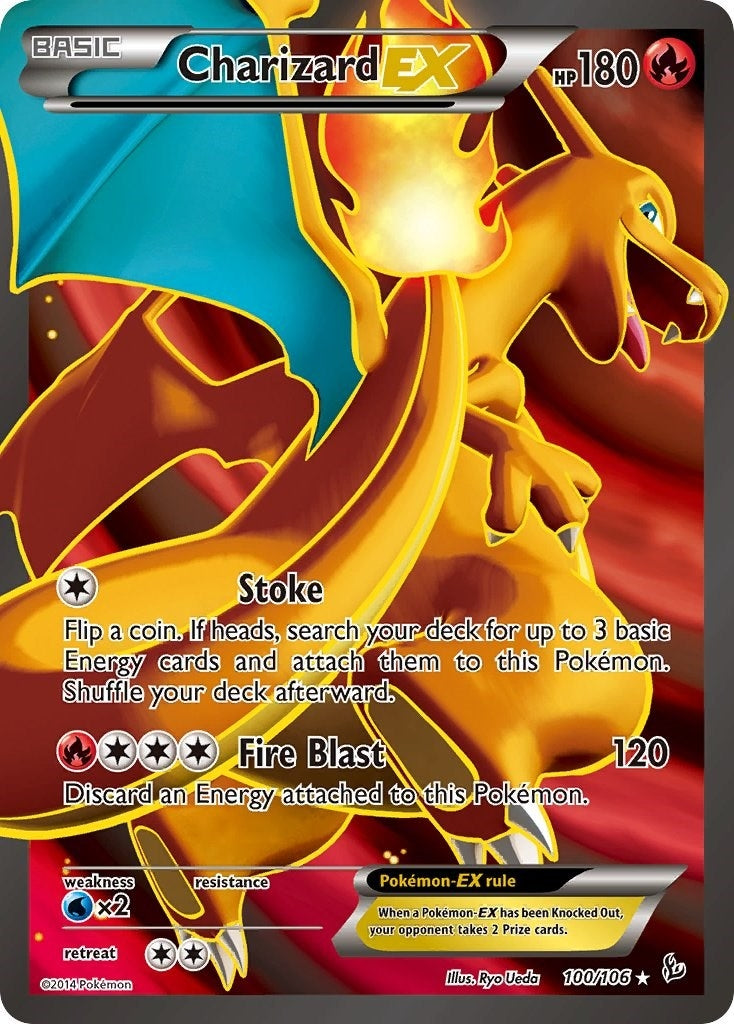 Charizard EX (100 Full Art) (100/106) (FLF)