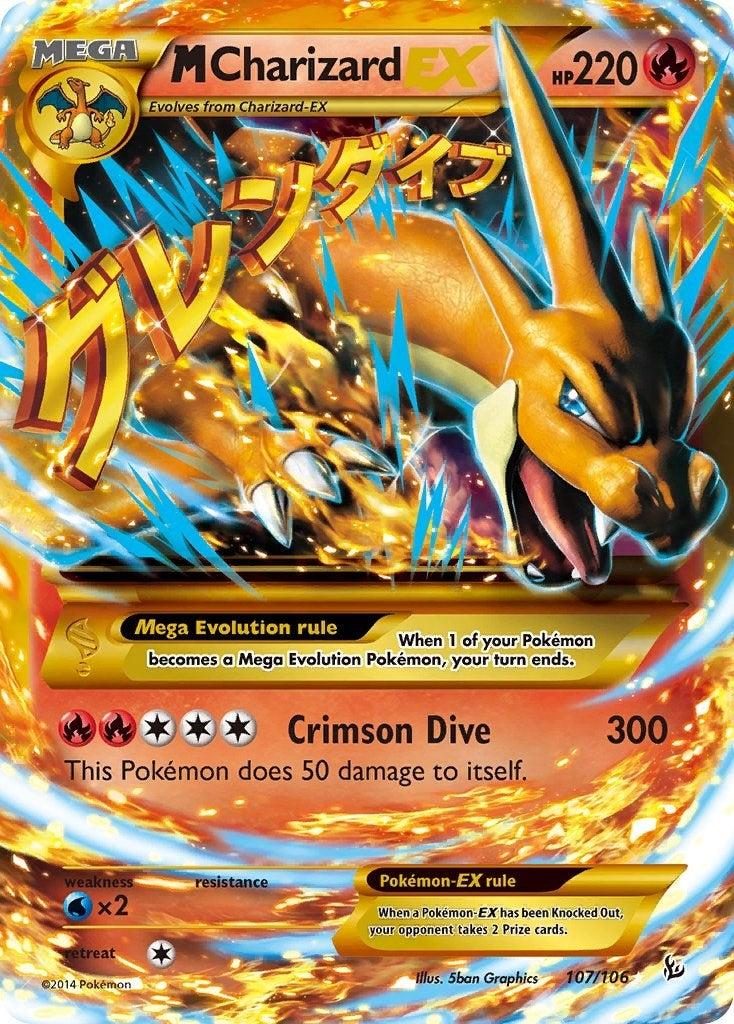 M Charizard EX (Y) (Secret) (107/106) (FLF)
