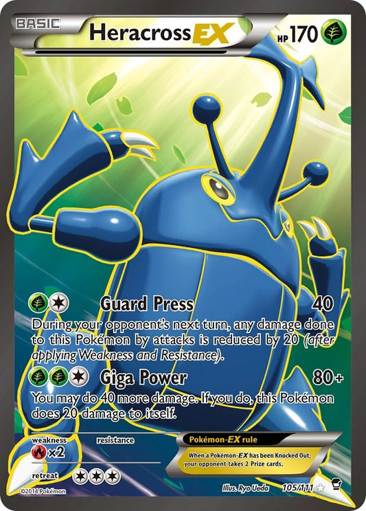 Heracross EX (105 Full Art) (105/111) (FFI)