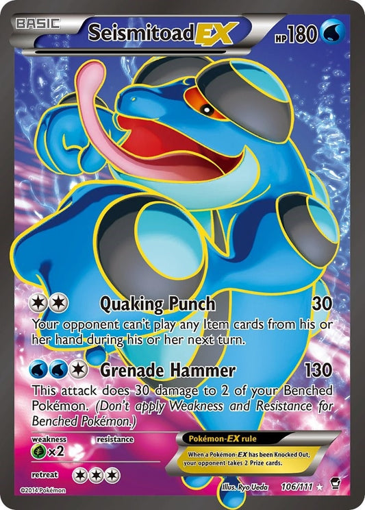 Seismitoad EX (106 Full Art) (106/111) (FFI)