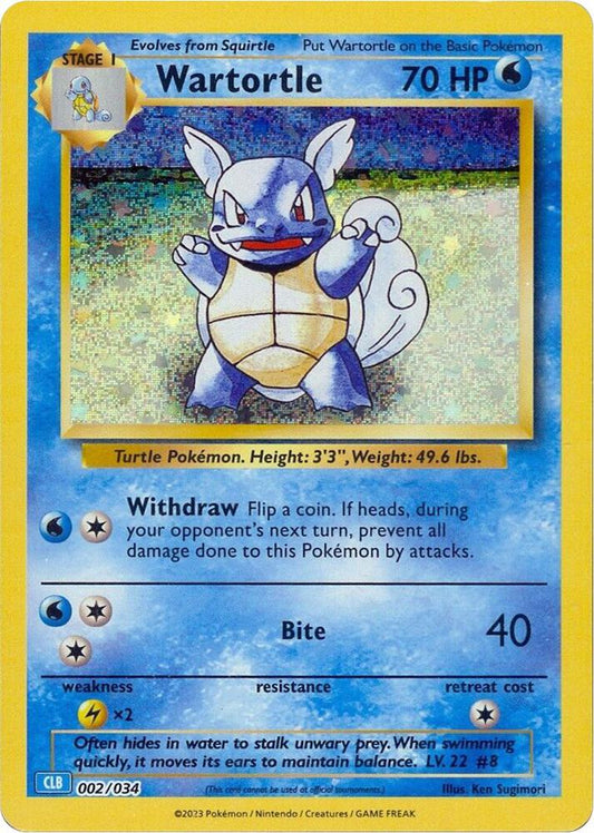 Wartortle 002/034 - NM