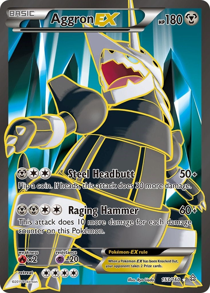 Aggron EX (153 Full Art) (153/160) (PRC)