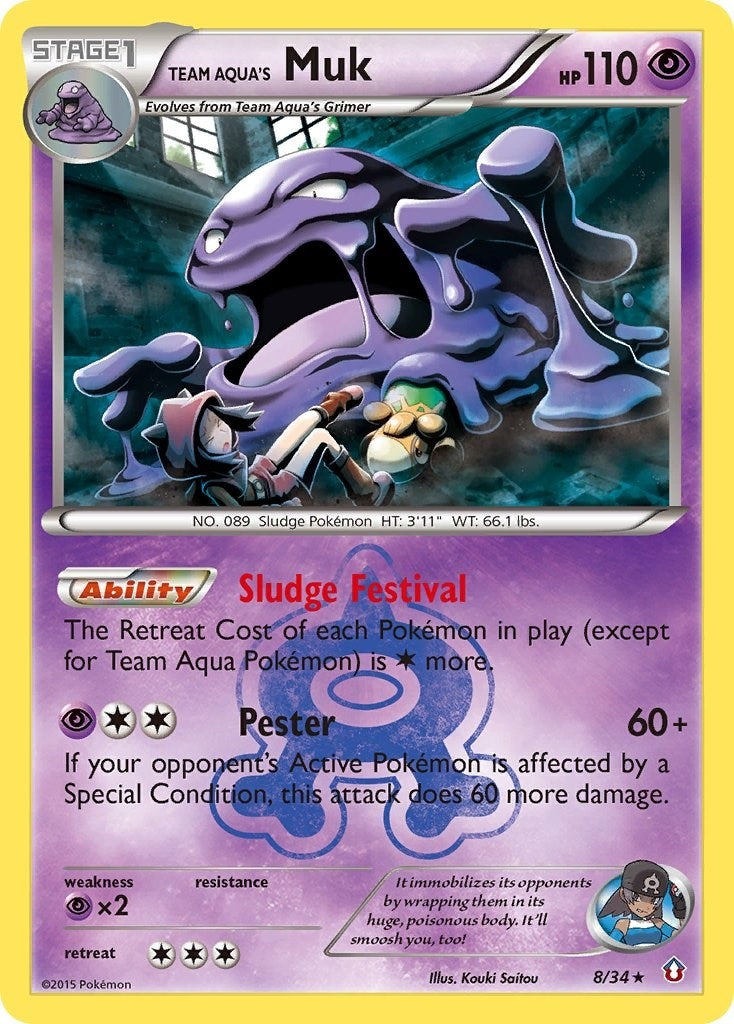 Team Aqua's Muk (8/34) (DCR)